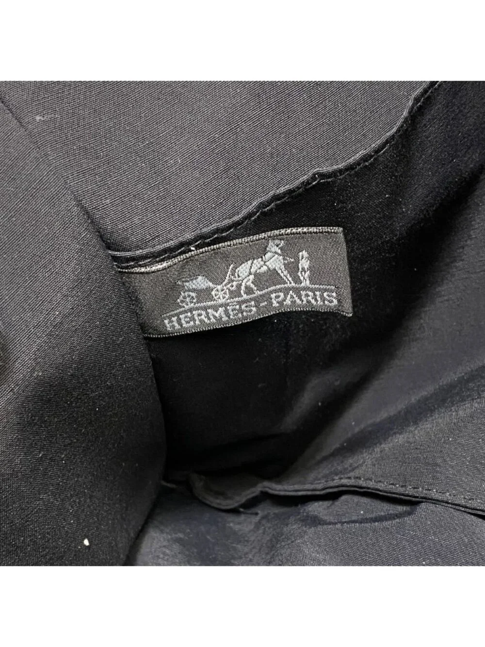 Hermes Her Line Pouch MM Clutch Multi Case Gray Canvas Polyester Logo Sophistica - Picture 9 of 9